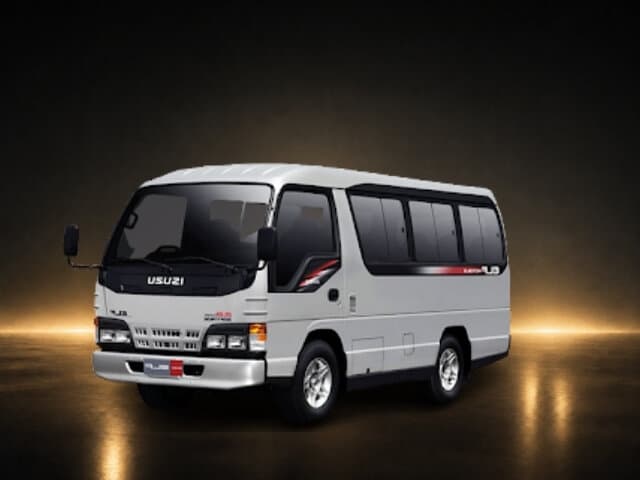 Isuzu Elf Short & Long untuk sewa mobil Padang